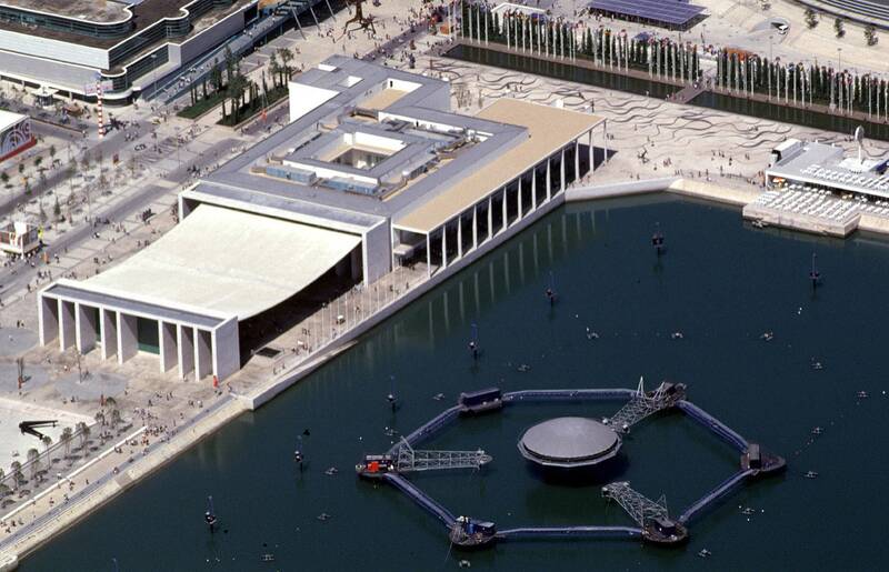 Pavihão de Portugal e estrutura para o Aqua Matrix