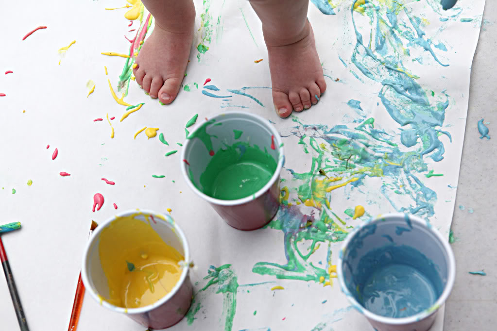 Vamos ao jardim pintar, sujar e brincar – tintas caseiras e comestíveis