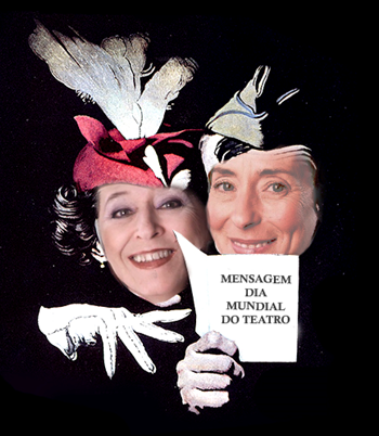 Leitura da mensagem do Dia Mundial do Teatro
