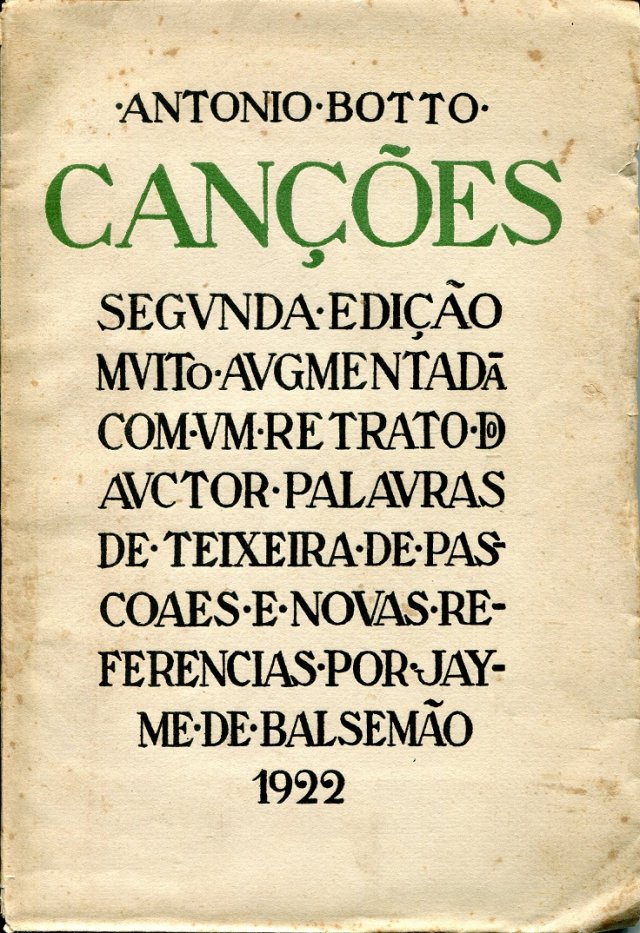 Canções, de António Botto
