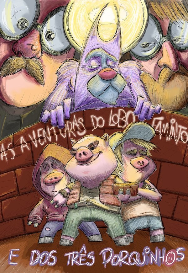 As aventuras do Lobo Faminto e dos Três Porquinhos