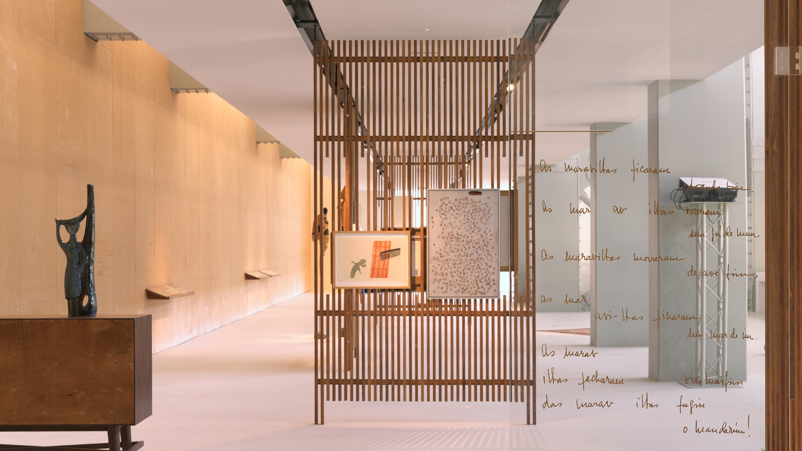 A selection of works from the collection by Leonor Antunes