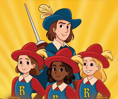 Dartagnan e as Três Mosqueteiras